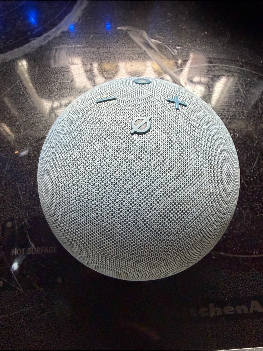 Amazon Smart Speaker in Light Blue Fabric